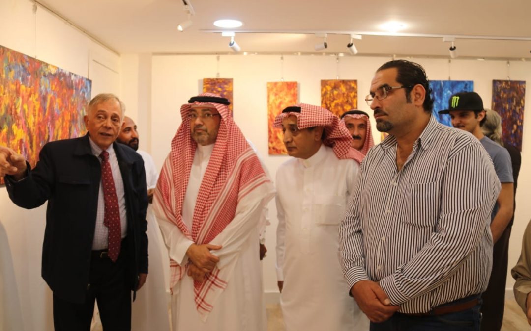 افتتاح معرض أحاسيس الوجدان بتناغم الفن بجدة لفريد خطاب..