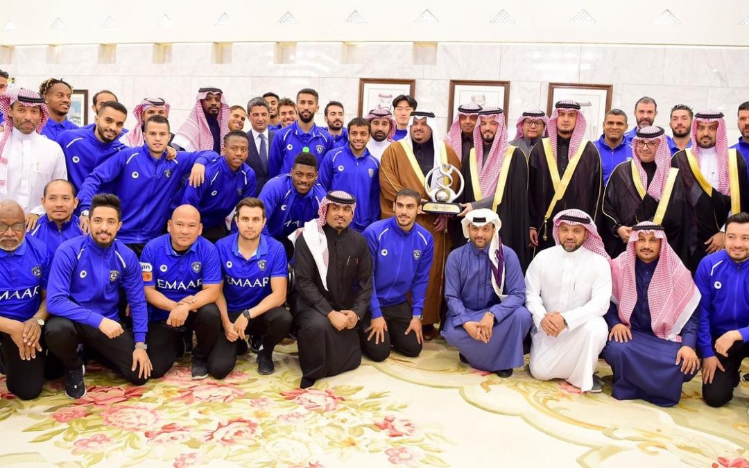 سمو نائب أمير الرياض يستقبل رئيس نادي الهلال ولاعبي الفريق..