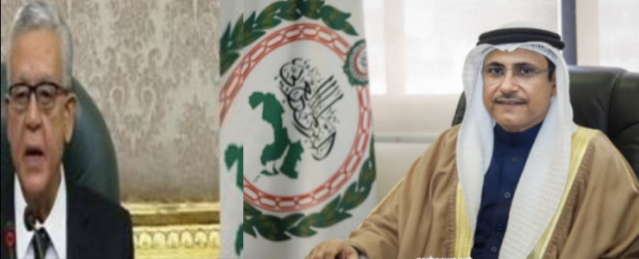 رئيس البرلمان العربي يُهنيء المستشار حنفي جبالي بمناسبة انتخابة رئيساً لمجلس النواب المصري