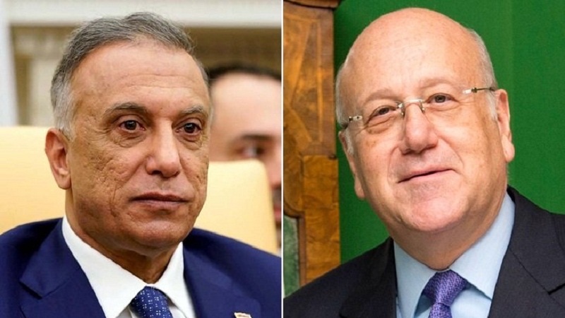 رئيس الحكومة اللبنانية يدعو نظيره العراقي لزيارة لبنان ويبحث سبل تطوير العلاقات بين البلدين