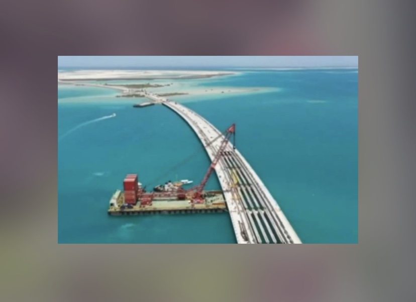 اكتمال أطول جسر مائي في السعودية
