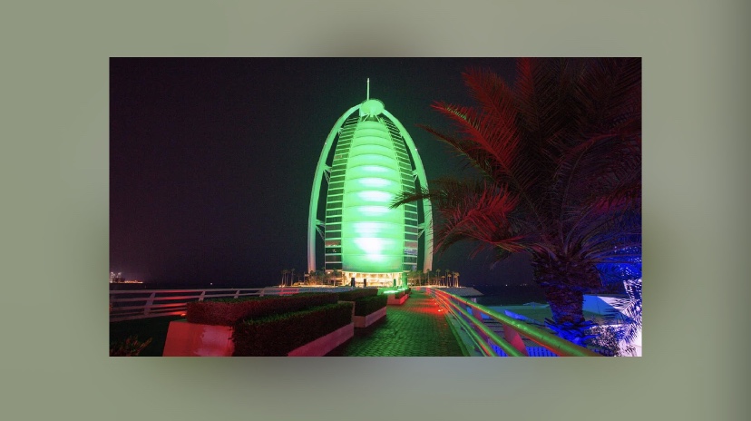 دبي تحتفي باليوم الوطني السعودي الـ 92