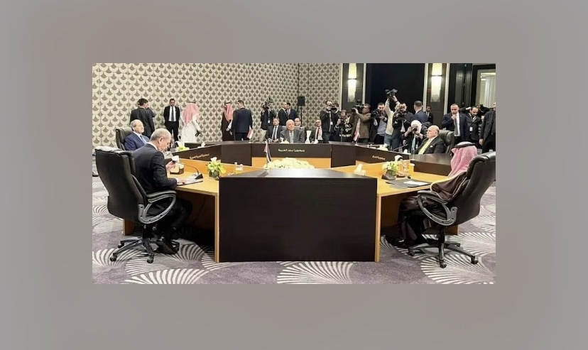 وزراء خارجية السعودية والعراق ومصر وسوريا والأردن: أولوية إنهاء الأزمة السورية وما سببته من دمار