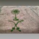 “الفريح” يرسم لوحة فنية لشعار المملكة من النباتات البرية في رفحاء