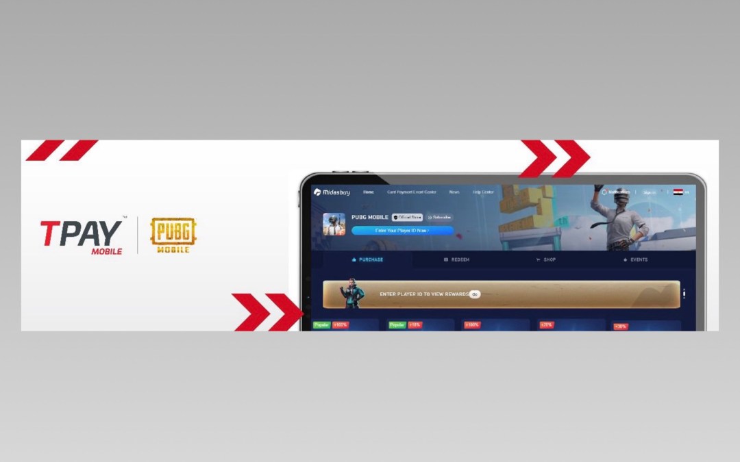 شركة TPAY تمكن خدمة الدفع عبر رقم الهاتف المحمول لـ PUBG MOBILE في مصر!